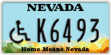 Nevada, Vehicles for disabled persons (A1234)