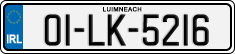 License plate of Ireland, Regular plates