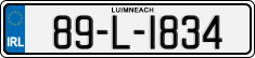 License plate of Ireland, Regular plates