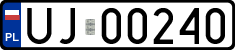 License plates of Poland, Military