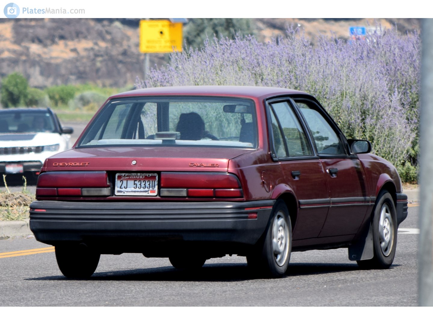 2J 5333U, Chevrolet Cavalier 2nd gen 4-door Sedan (C69; J-body), facelift, 1990–1994