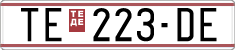 License plate of North Macedonia, Regular plates (1993)