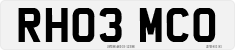 License plate of the United Kingdom, 2001 year system