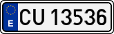 License plates of Spain, 1900 year series