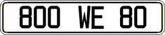 French license plate, FNI