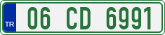 License plate of Turkey, Diplomatic
