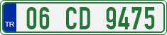License plate of Turkey, Diplomatic