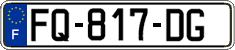 French license plate, SIV (ordinary)