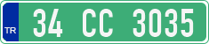 License plate of Turkey, Diplomatic