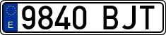 License plates of Spain, Ordinary (2000)