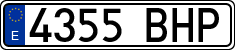 License plates of Spain, Ordinary (2000)