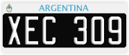 License plate of Argentina, Cars (1995, ABC 123)