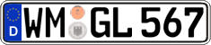 German license plate, Regular plates