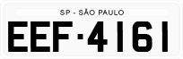 License plate of Brazil, Authorities (1990)