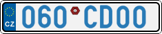 License plate of the Czech Republic, Diplomatic