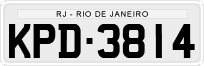 License plate of Brazil, Private owners (1990)