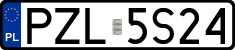 License plates of Poland, Regular car plates