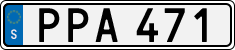 License plate of Sweden, Regular plates