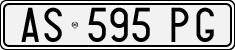 License plate of Italy, Cars (1994 year series)