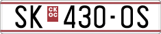 License plate of North Macedonia, Regular plates (1993)