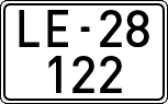 License plates of Spain, 1900 year series