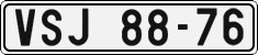 License plate of the Czech Republic, Cars (1960)