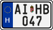 license plates of Hungary, Regular plates (2022)