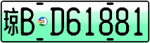 License plate of China, Electric vehicles