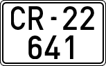 License plates of Spain, 1900 year series