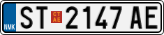 License plate of North Macedonia, Regular plates (2012)