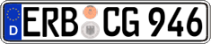 German license plate, Regular plates