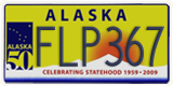 Alaska, Specialty plates (ABC123)