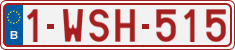 License plate of Belgium, Regular plates (2010)