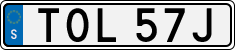 License plate of Sweden, Regular plates