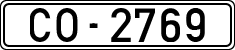 License plates of Spain, 1900 year series