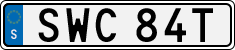 License plate of Sweden, Regular plates