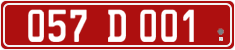 License plate of Georgia, Diplomatic