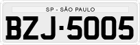 License plate of Brazil, Private owners (1990)