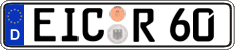 German license plate, Regular plates