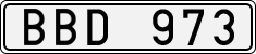 License plate of Sweden, Regular plates