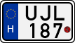 license plates of Hungary, Motorcycles (1990)