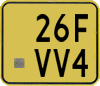 License plate of the Netherlands, Mopeds