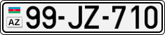 License plate of Azerbaijan, Cars