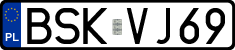License plates of Poland, Regular car plates