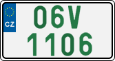 License plate of the Czech Republic, Oldtimers (2001)