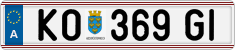 License plate of Austria, Regular plates