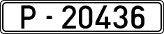 License plates of Spain, 1900 year series