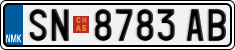 License plate of North Macedonia, Regular plates (2012)