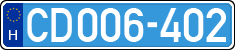license plates of Hungary, Diplomatic