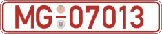 German license plate, Red license plates